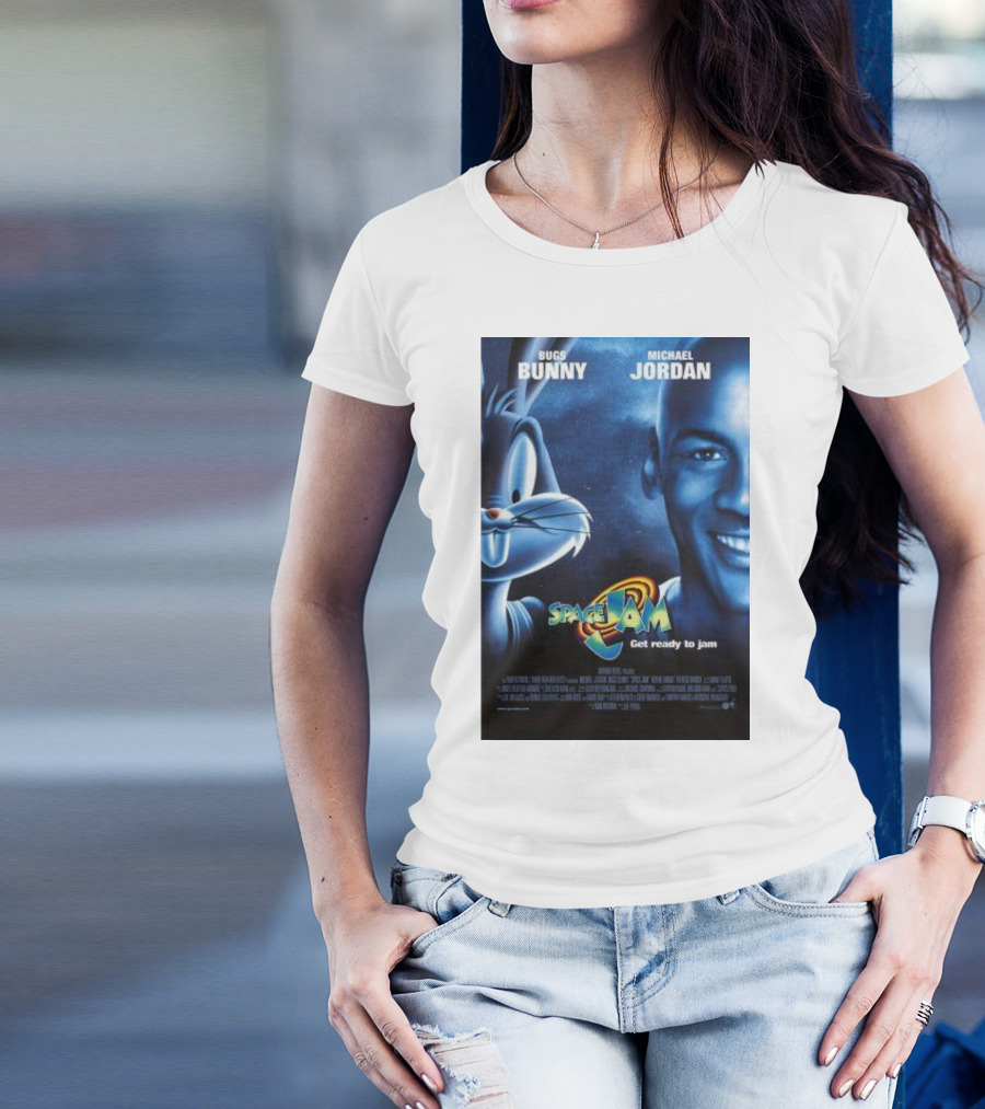 Bugs Bunny Michael Jordan Space Jam Get Ready To Jam T-Shirt