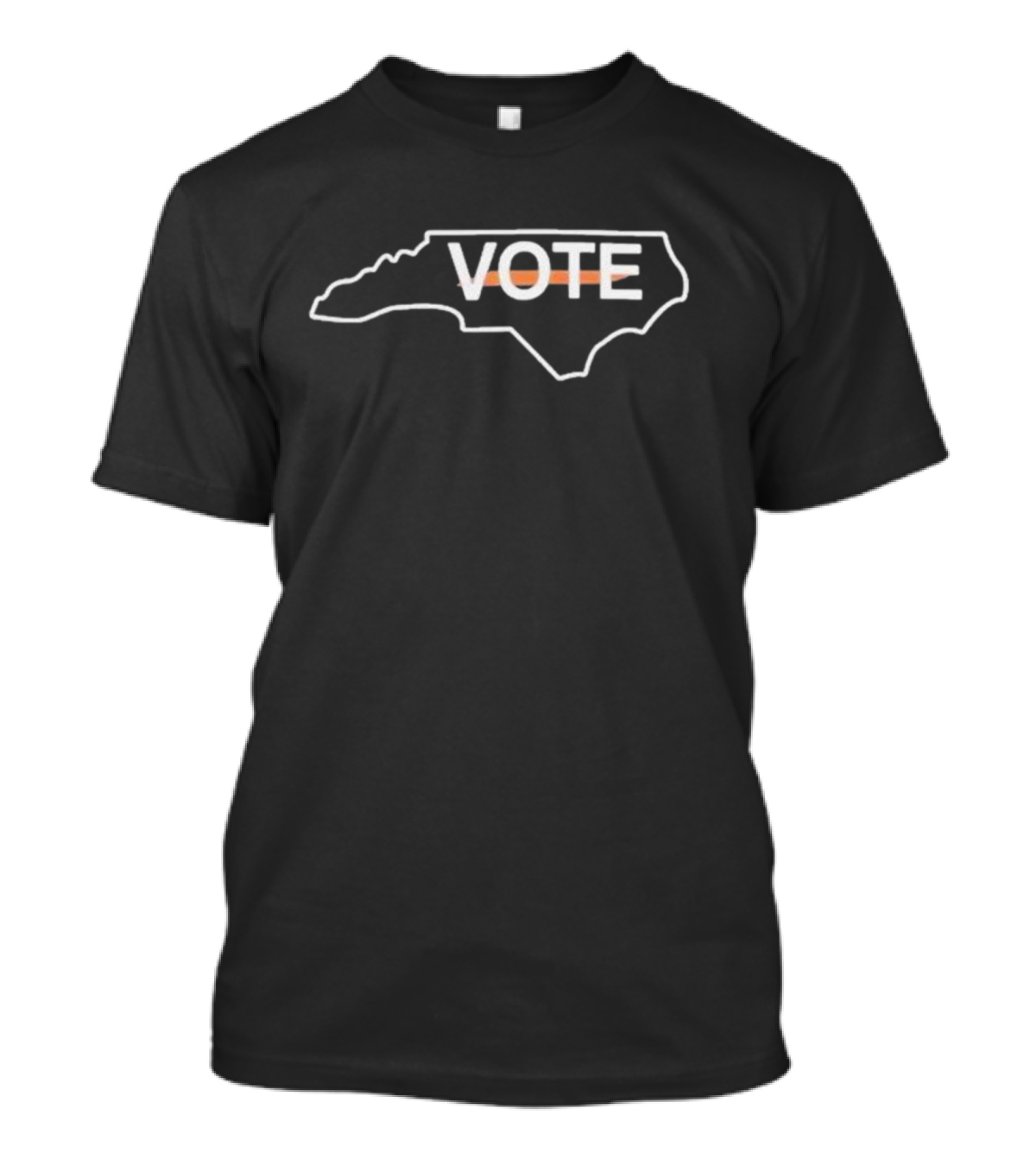 North Carolina Vote Cardinal And Pine Anderson Clayton State Outline T-Shirt
