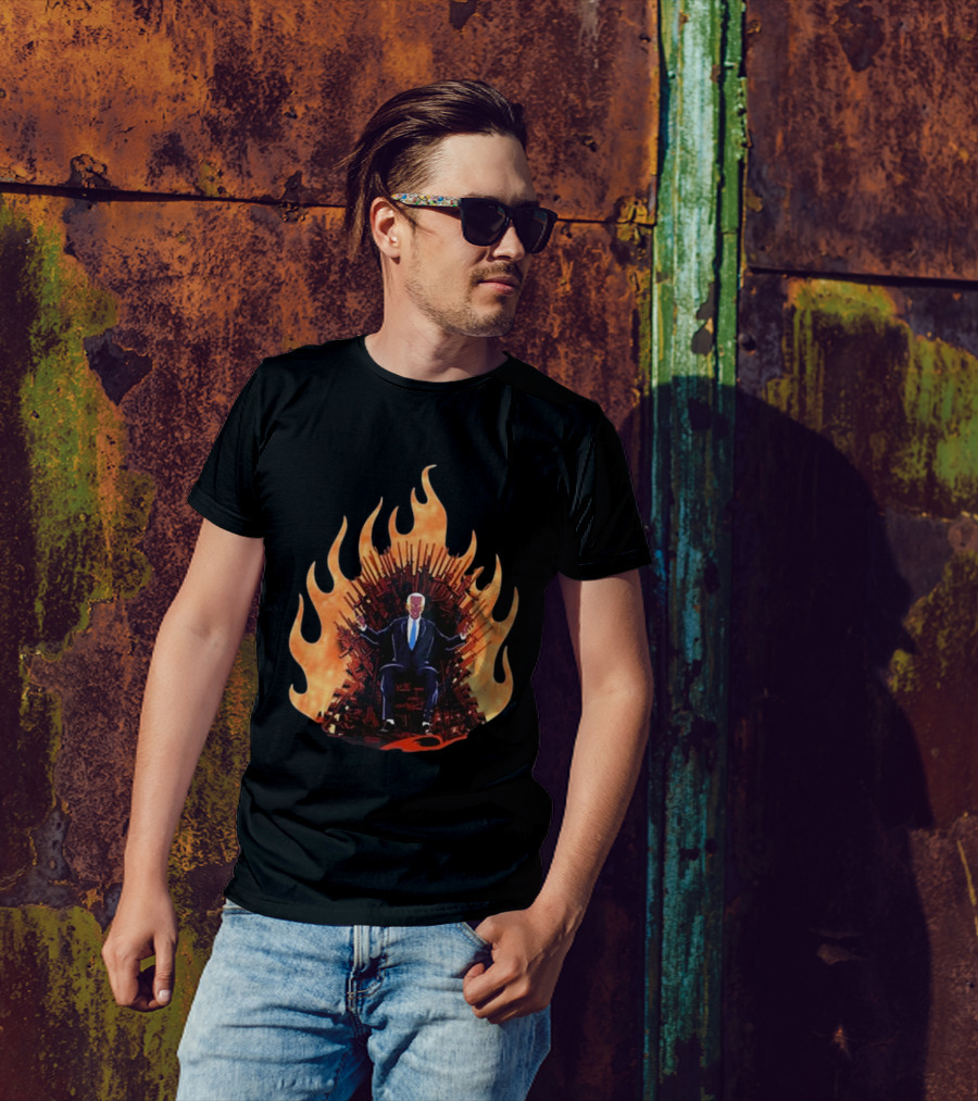 Joe Biden Dark Throne Of Fire T-Shirt