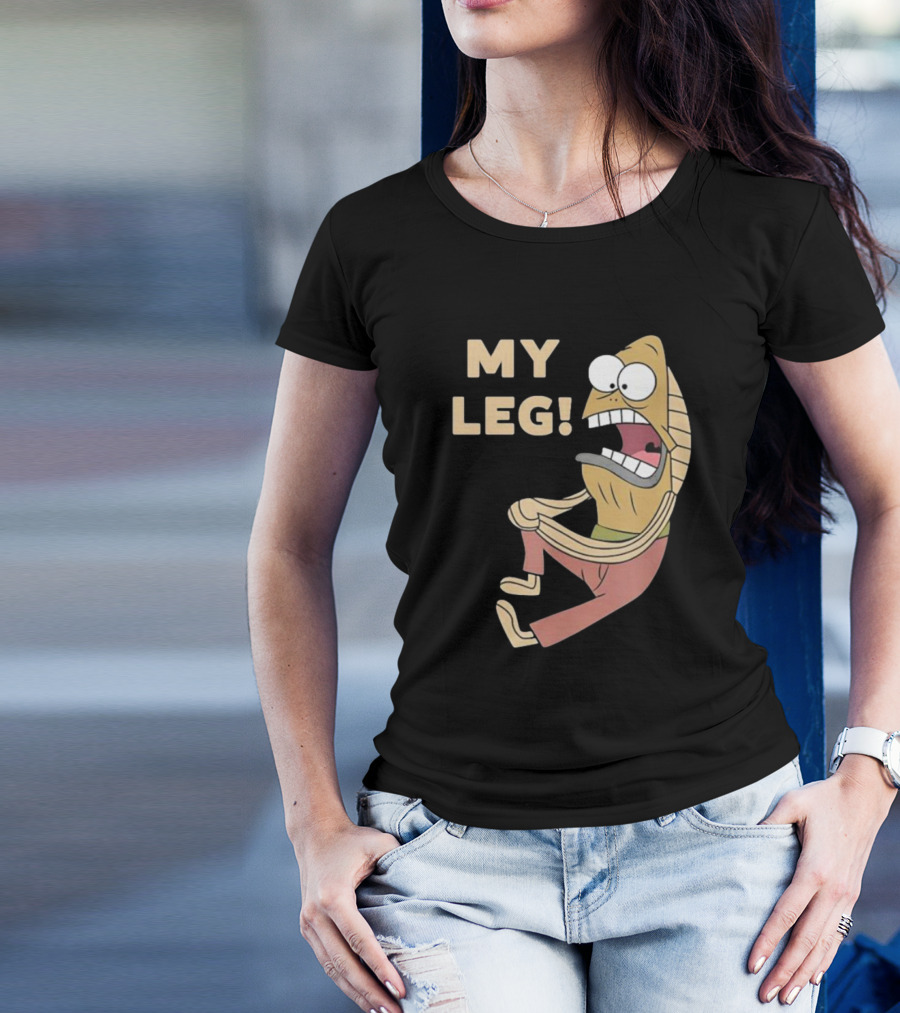 My Leg Mel Fred Fish Reference T-Shirt