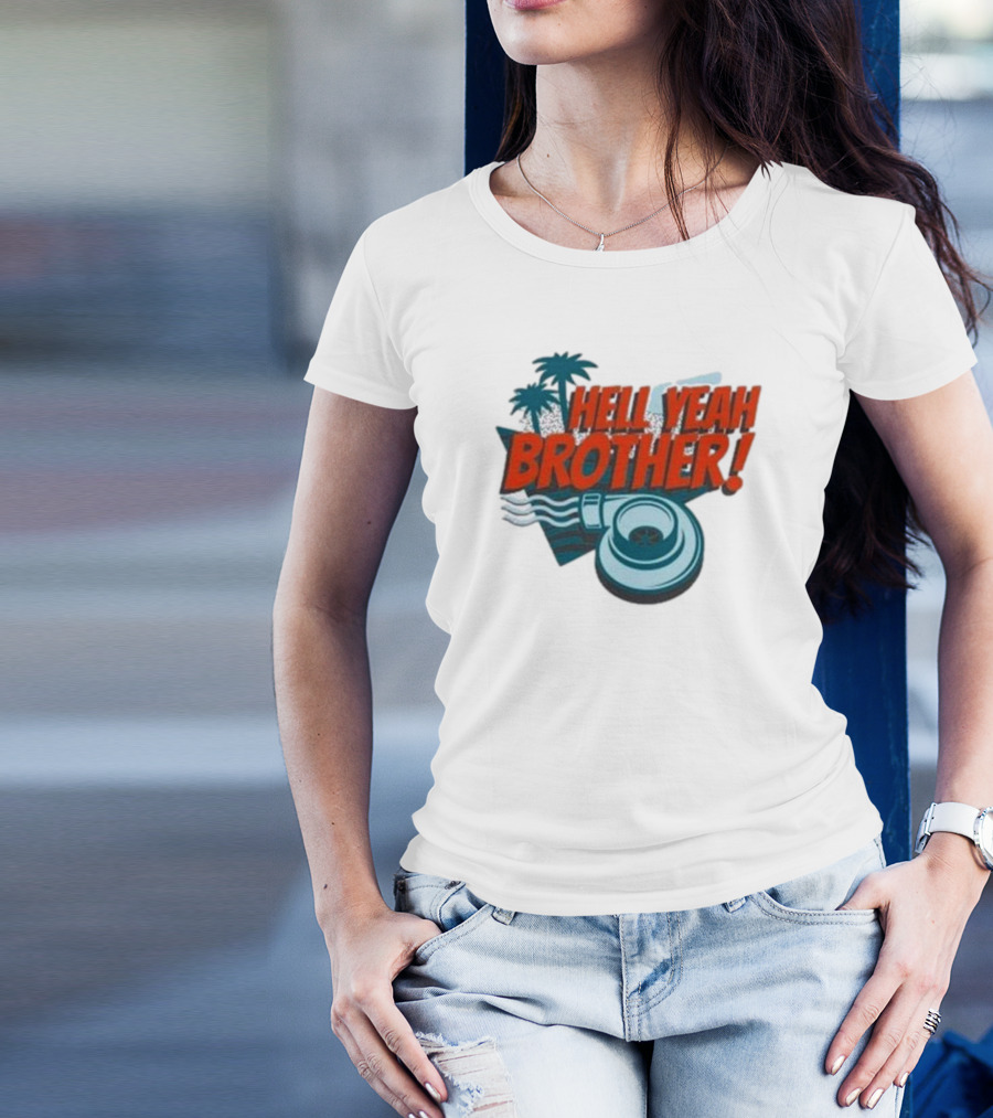 Hell Yeah Brother Palm Tree Turbo Charged Adventure T-Shirt