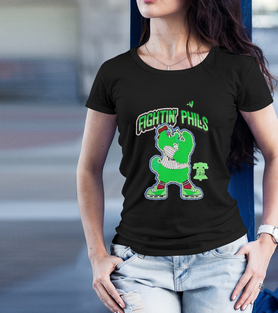 FIGHTIN' PHILS Neon Mascot Art History T-Shirt