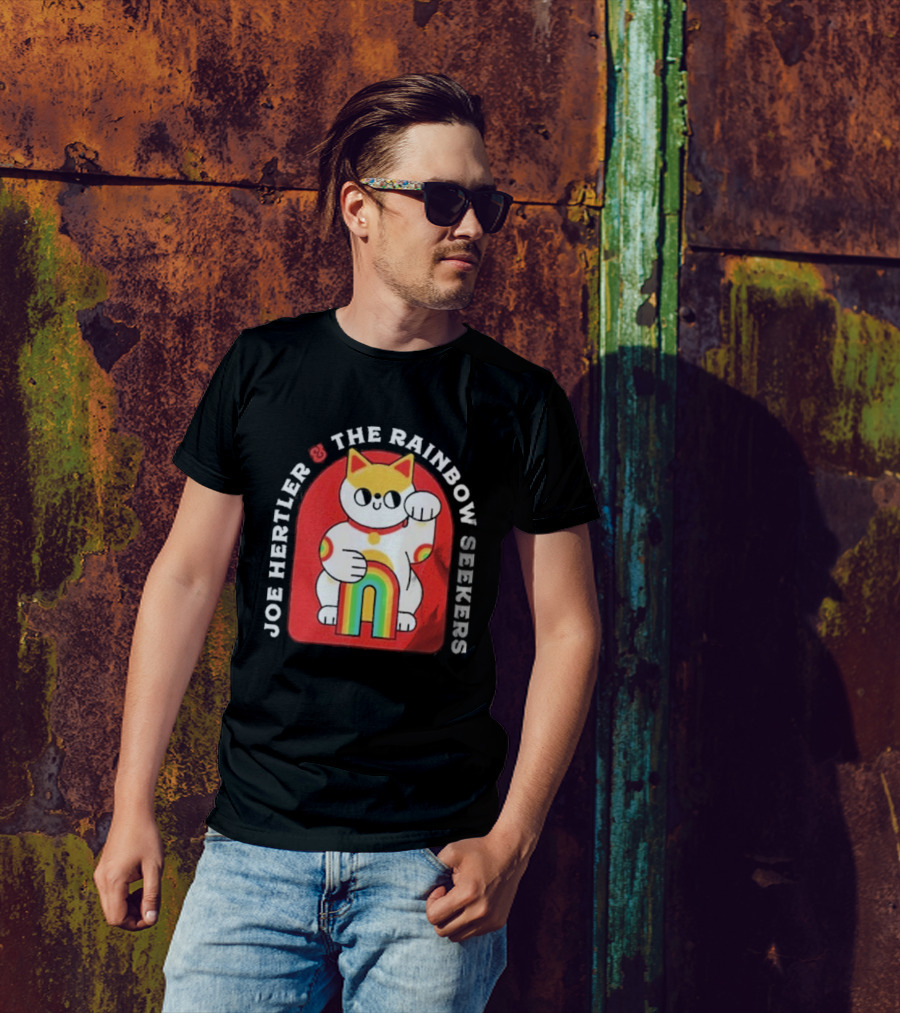 JOE HERTLER AND THE RAINBOW SEEKERS LUCKY CAT T-Shirt