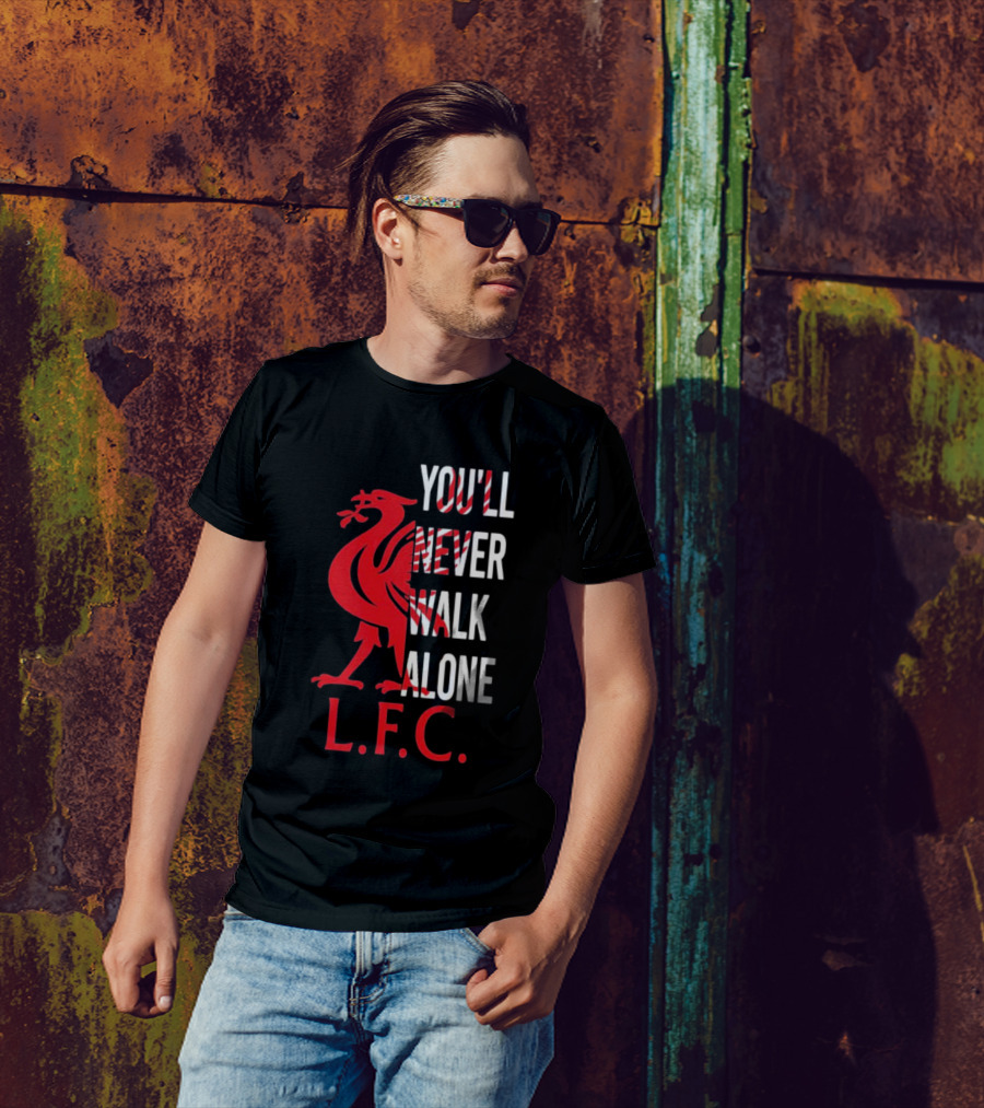 LFC You'll Never Walk Alone Liverpool Football Club Crest T-Shirt