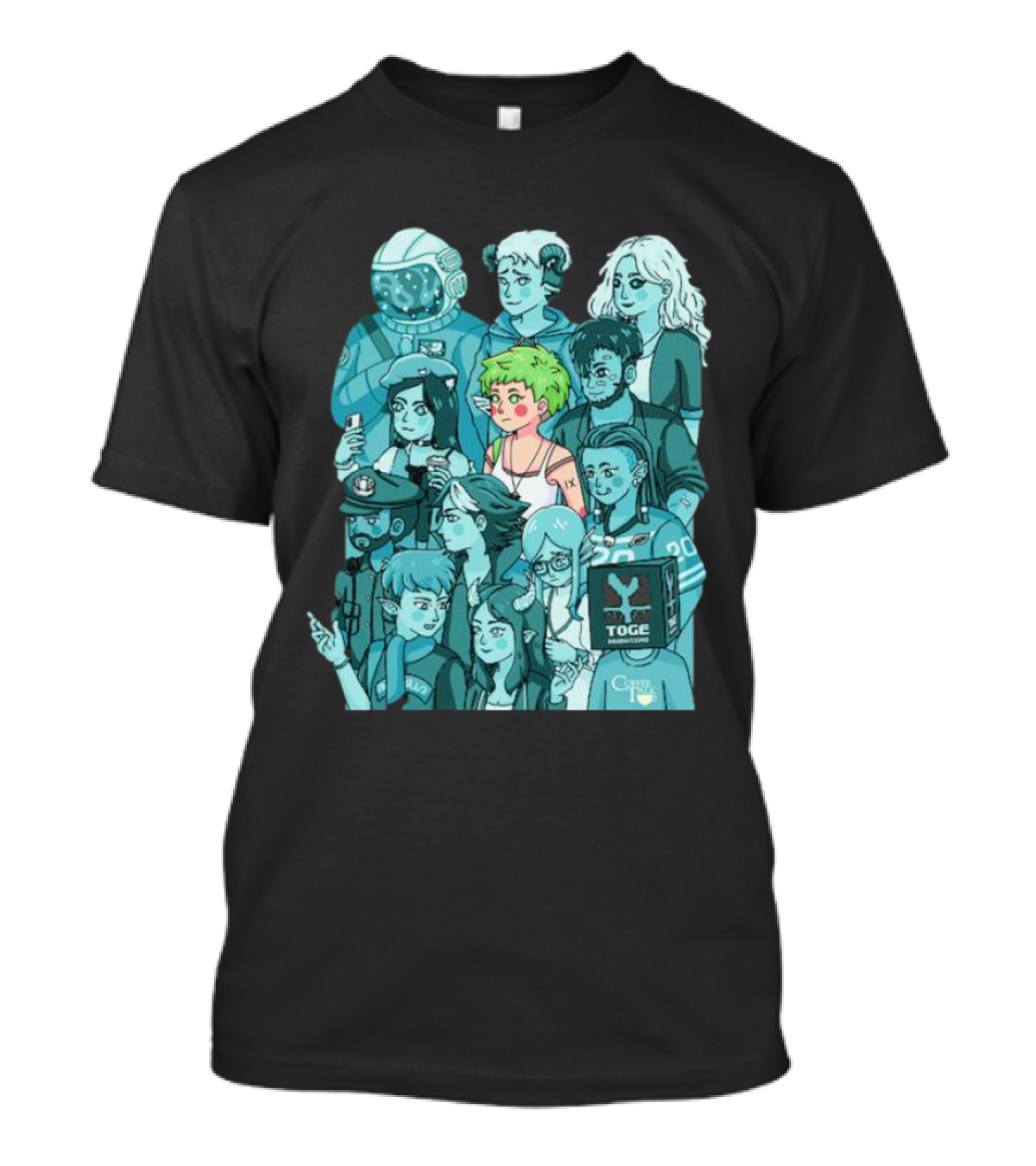 Space Wanderer And Friends With Diverse Characters T-Shirt