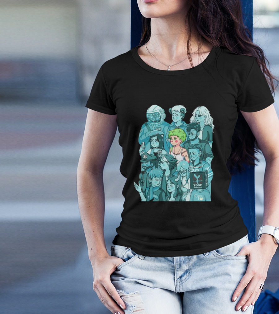Space Wanderer And Friends With Diverse Characters T-Shirt