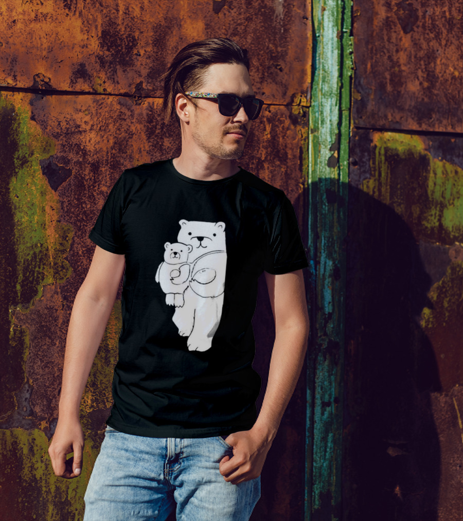 Nathan W Pyle Illinois Bear And Cub Duo T-Shirt