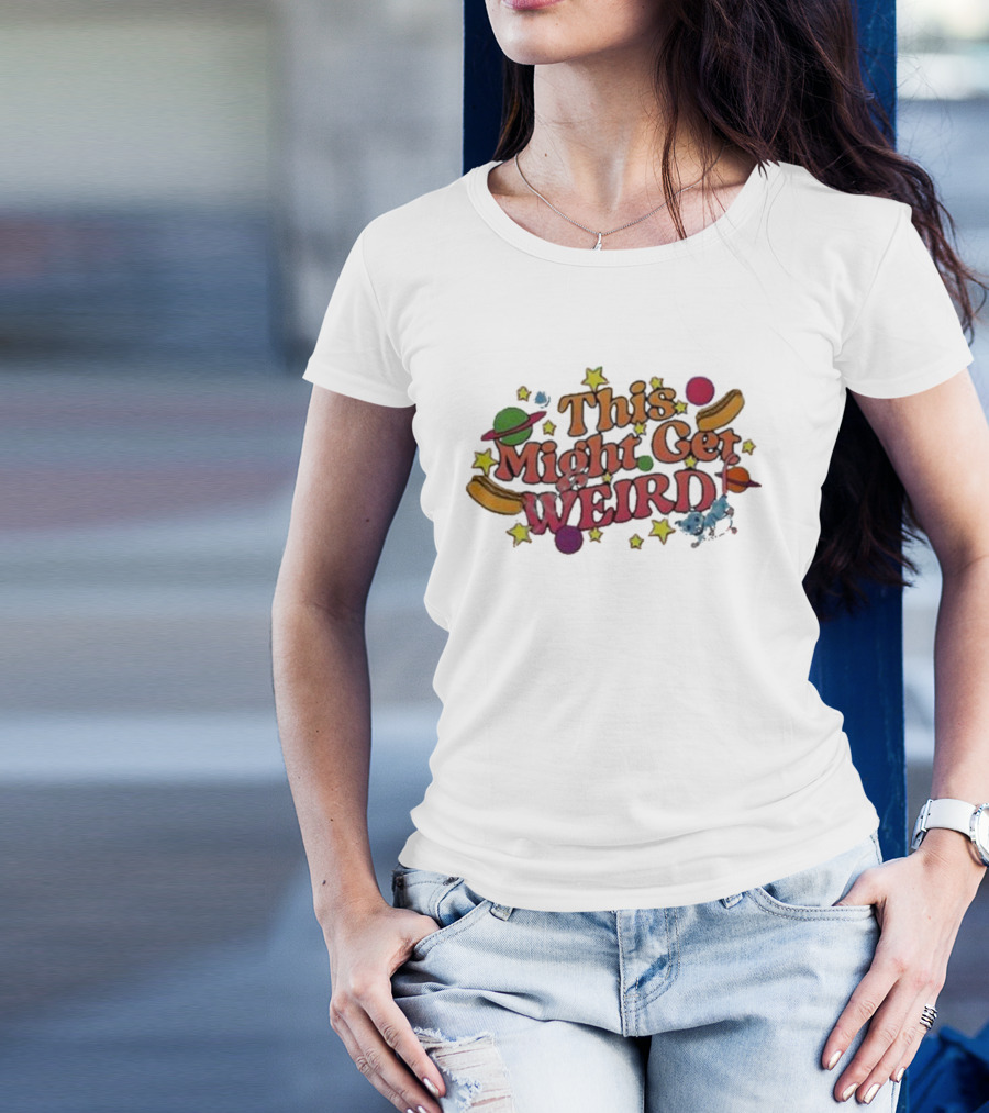 This Might Get Weird Critter Planets Stars Space T-Shirt