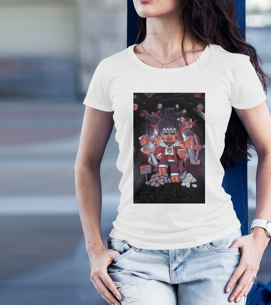 Technoblade The Journey Continues Minecraft-Inspired Fantasy Adventure T-Shirt