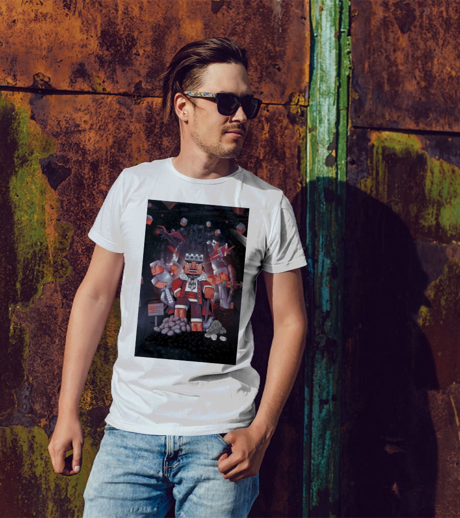 Technoblade The Journey Continues Minecraft-Inspired Fantasy Adventure T-Shirt
