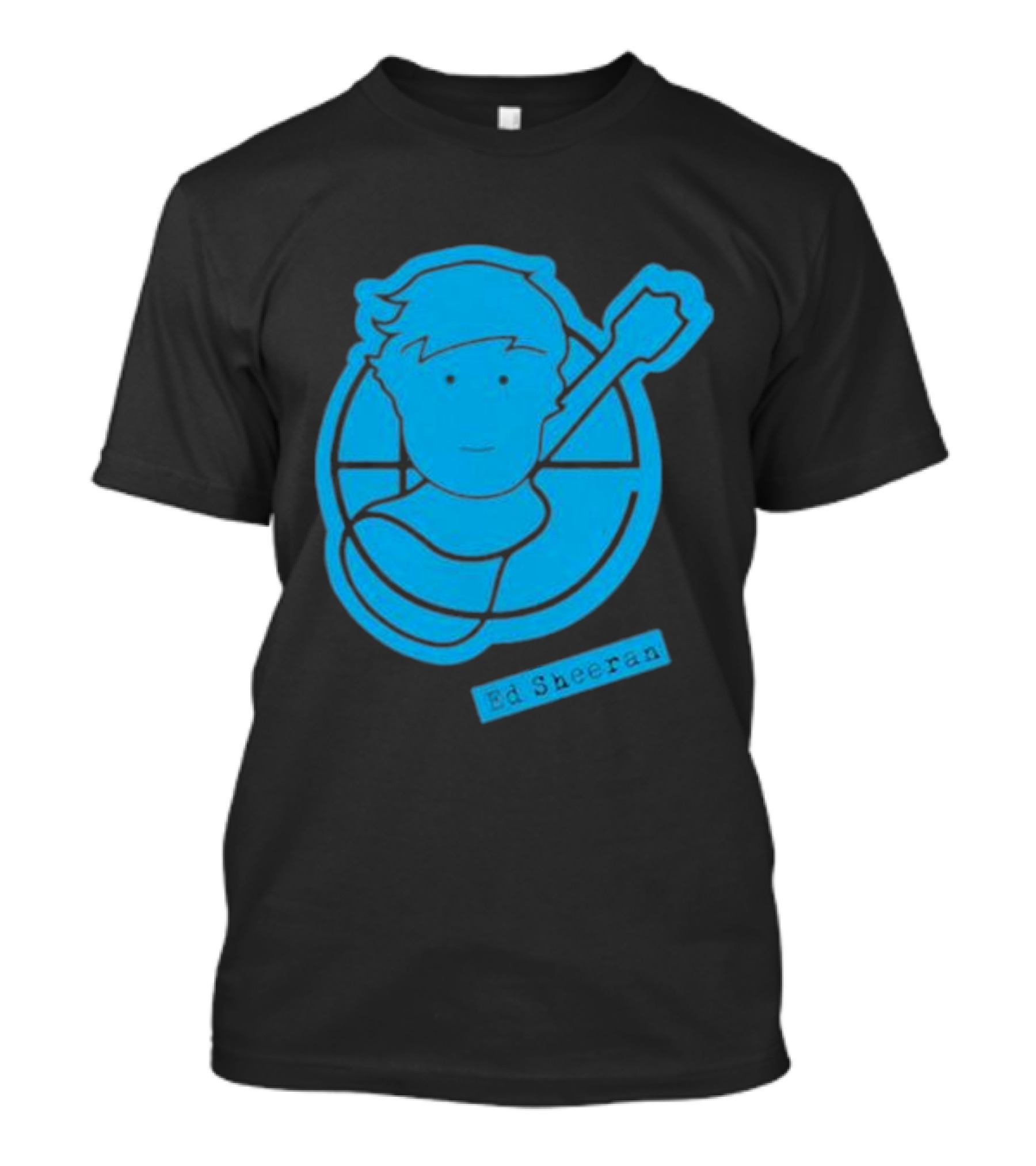Ed Sheeran Tour Pictogram Blue T-Shirt