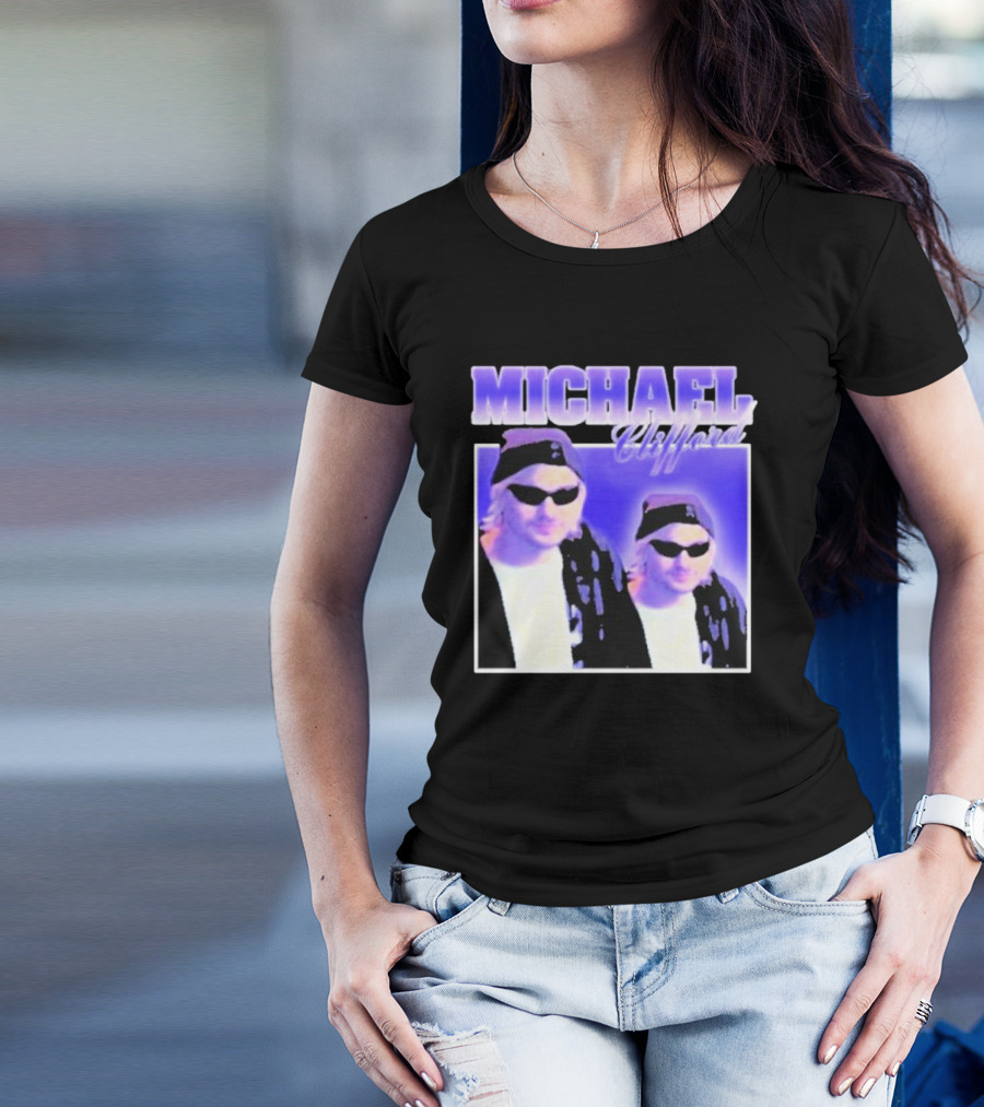 Michael Clifford Retro Style With Sunglasses And Beanie T-Shirt