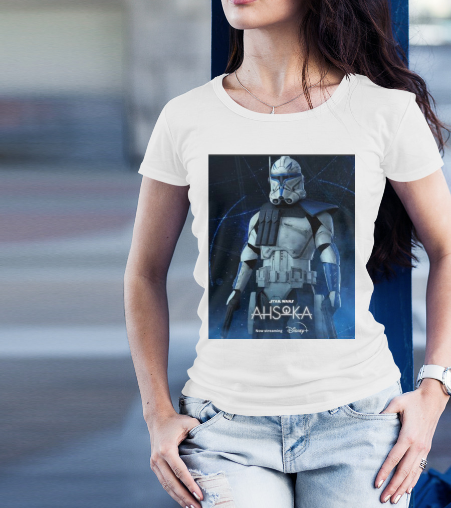 Star Wars Commander Rex In Ahsoka Now Streaming On Disney Plus T-Shirt