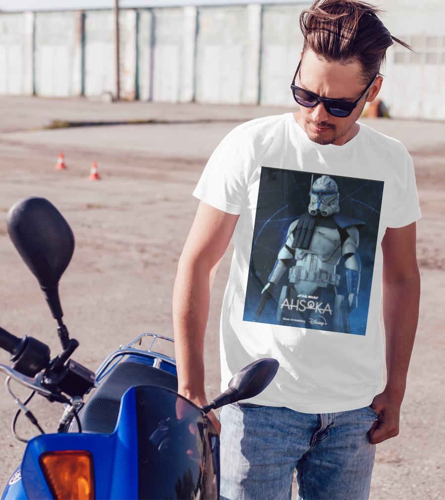 Star Wars Commander Rex In Ahsoka Now Streaming On Disney Plus T-Shirt