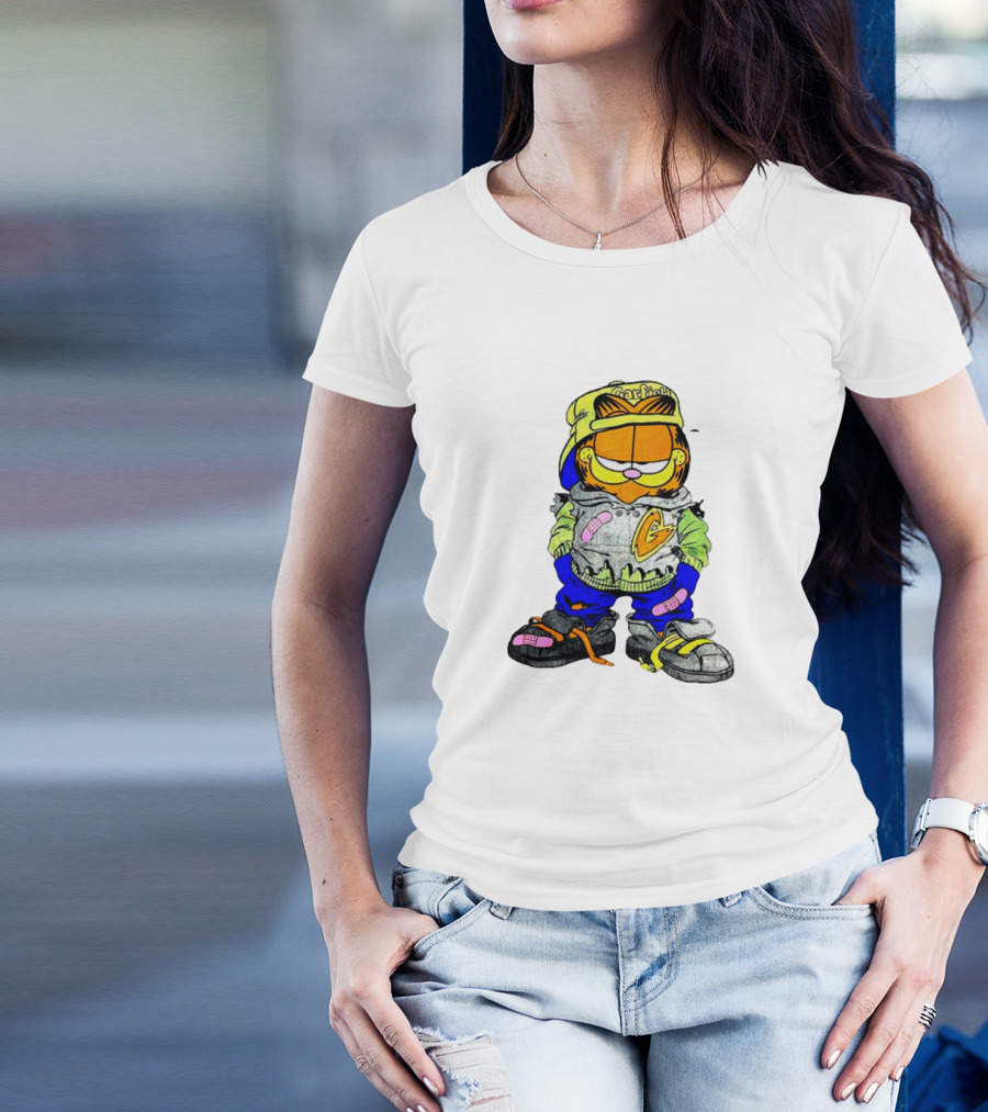 Garfield Hip Hop Street Style Hoodie Cap Sneakers T-Shirt
