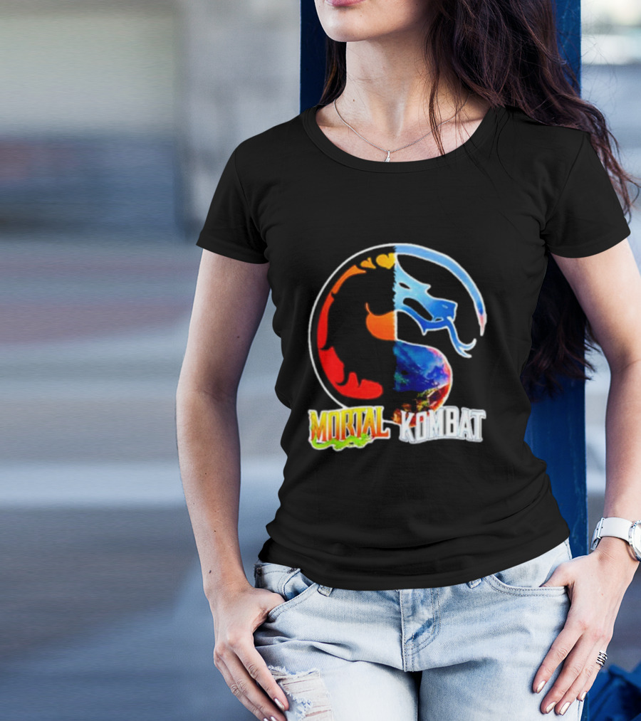 Mortal Kombat Dual-Color Dragon T-Shirt