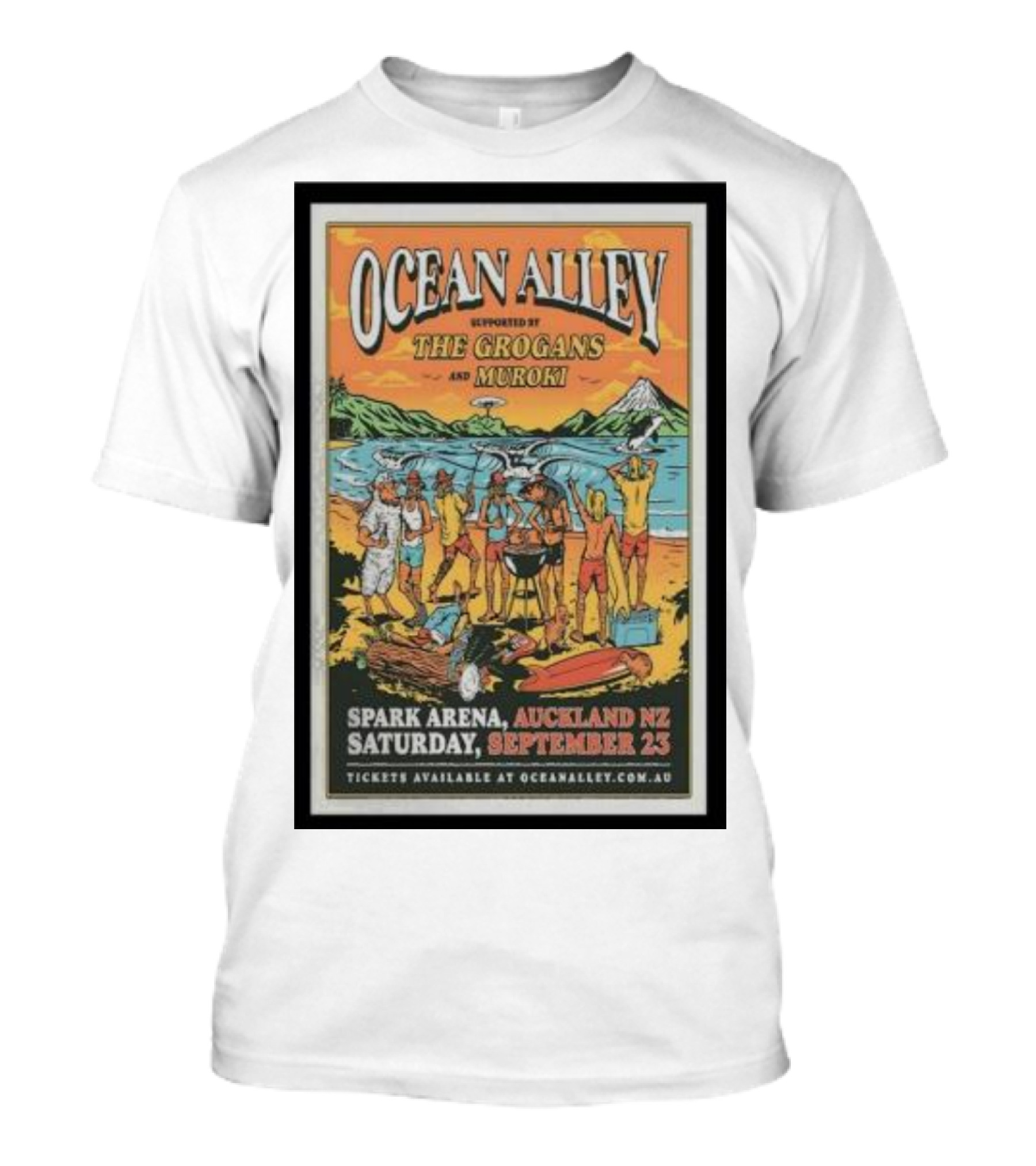Ocean Alley Supported By The Grogans And Muroki Spark Arena Auckland September 23 T-Shirt