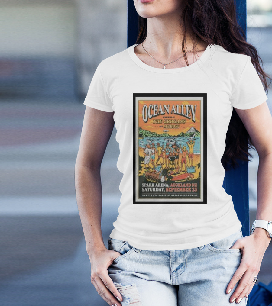 Ocean Alley Supported By The Grogans And Muroki Spark Arena Auckland September 23 T-Shirt