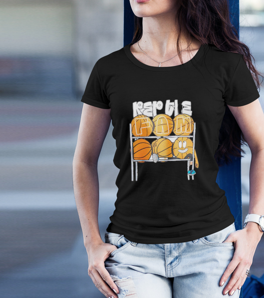 Rep The Fam Volleyball Basketball Balls Cartoon T-Shirt