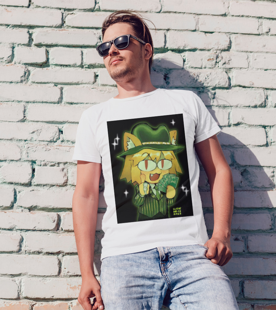 Sunny Waifu Gangster Neco-Arc With Money And Ring T-Shirt