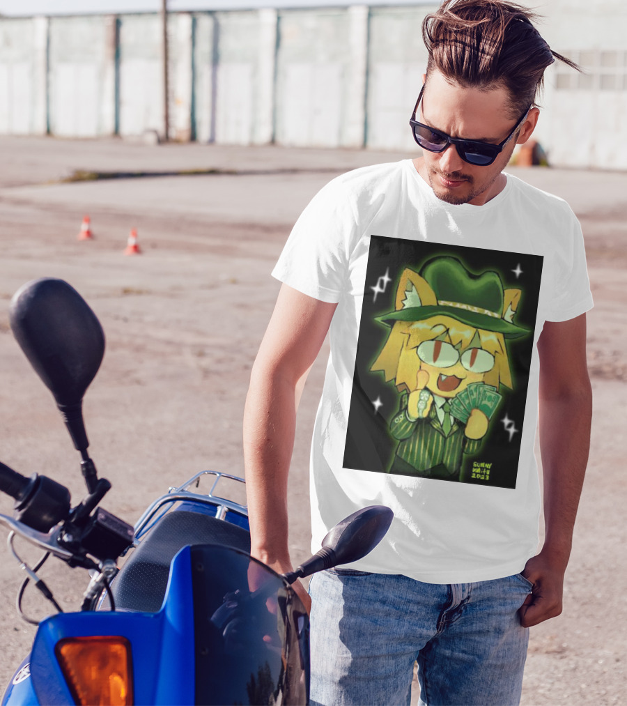 Sunny Waifu Gangster Neco-Arc With Money And Ring T-Shirt