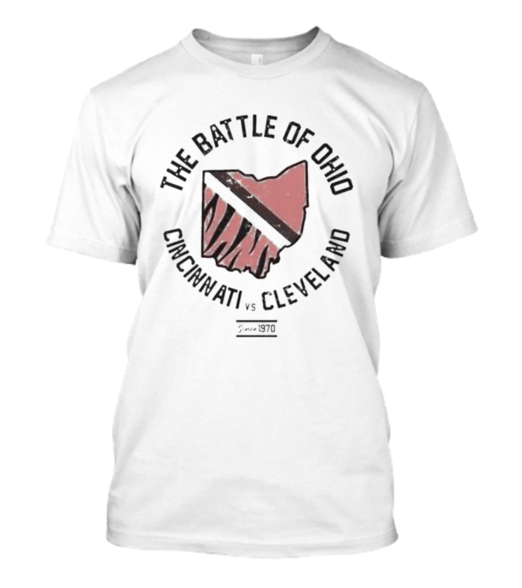 The Battle Of Ohio 1970 Cincinnati Vs Cleveland T-Shirt