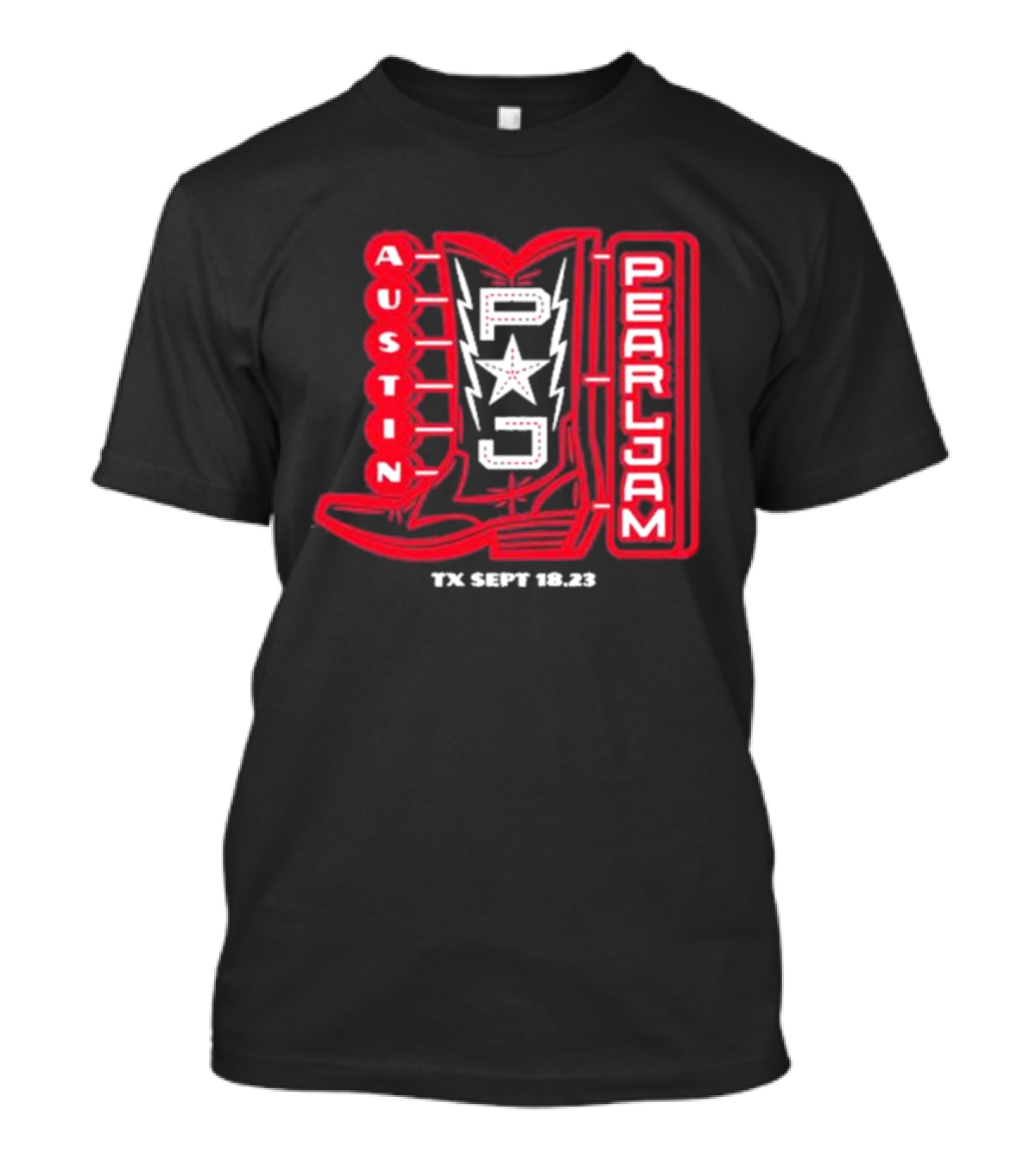 Austin Pearl Jam PJ Star TX Sept 18.23 T-Shirt