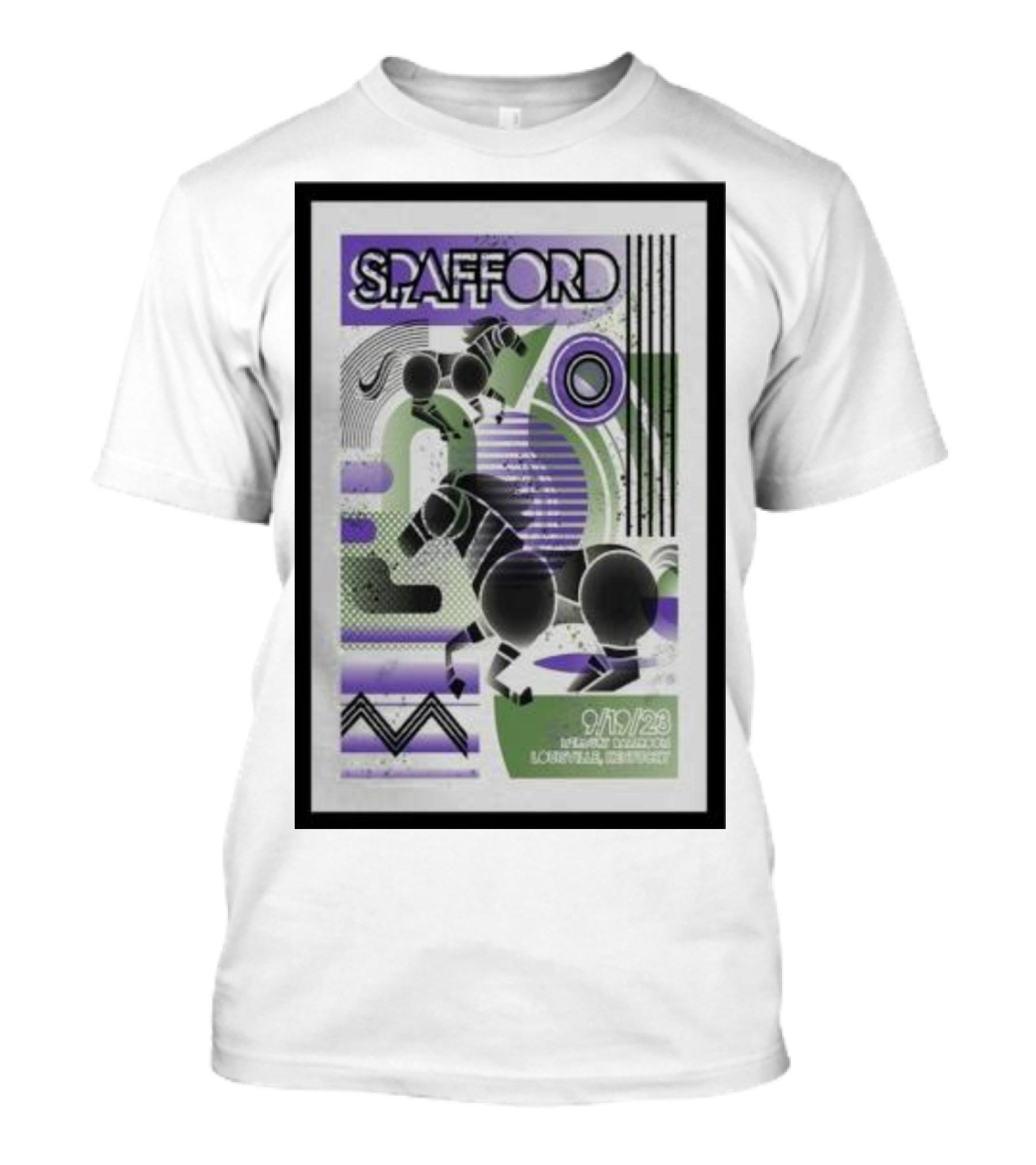 Spafford 9/19/23 Louisville Kentucky Concert Poster With Horse And Abstract T-Shirt