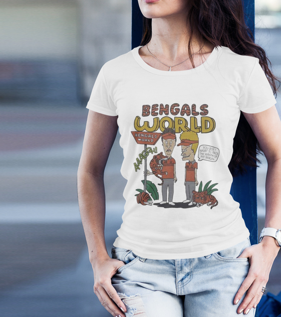 Beavis And Butthead Bengals World Aaagh You Don't Want To Face The Wrath Of My Bengal T-Shirt