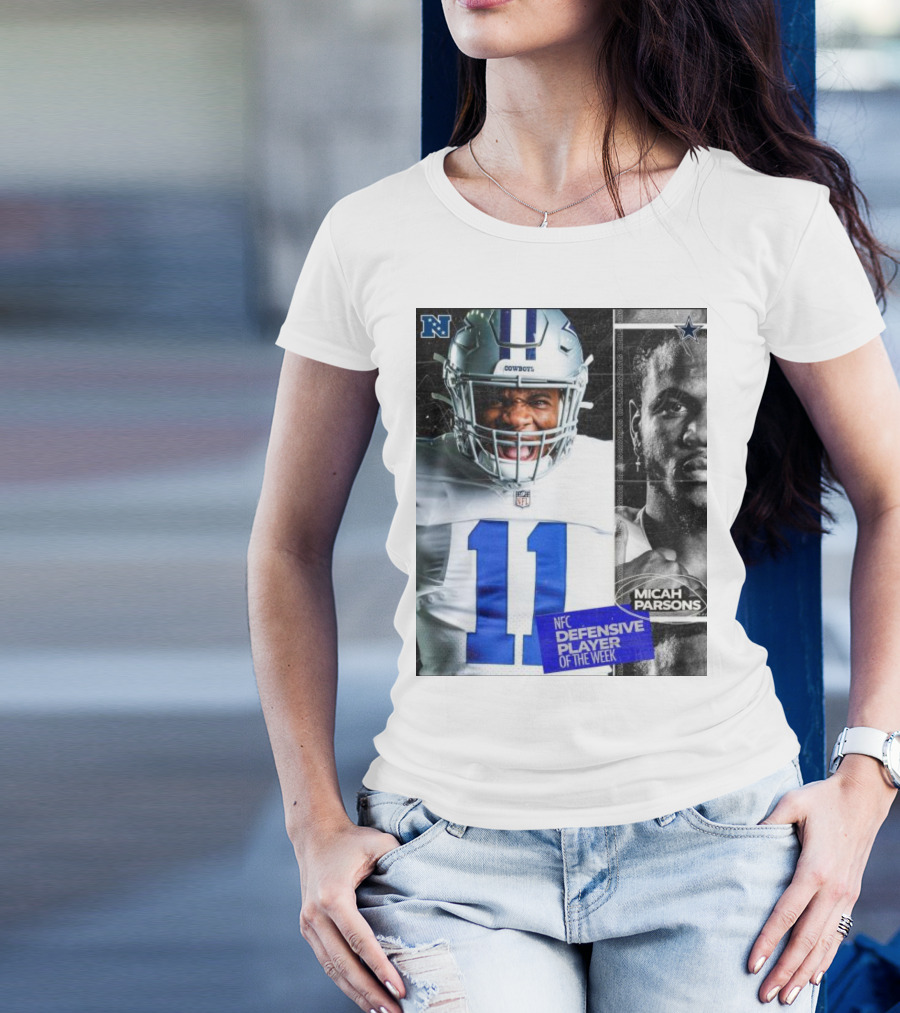 Dallas Cowboys Micah Parsons NFC Defensive Player Of The Week NFL Football T-Shirt