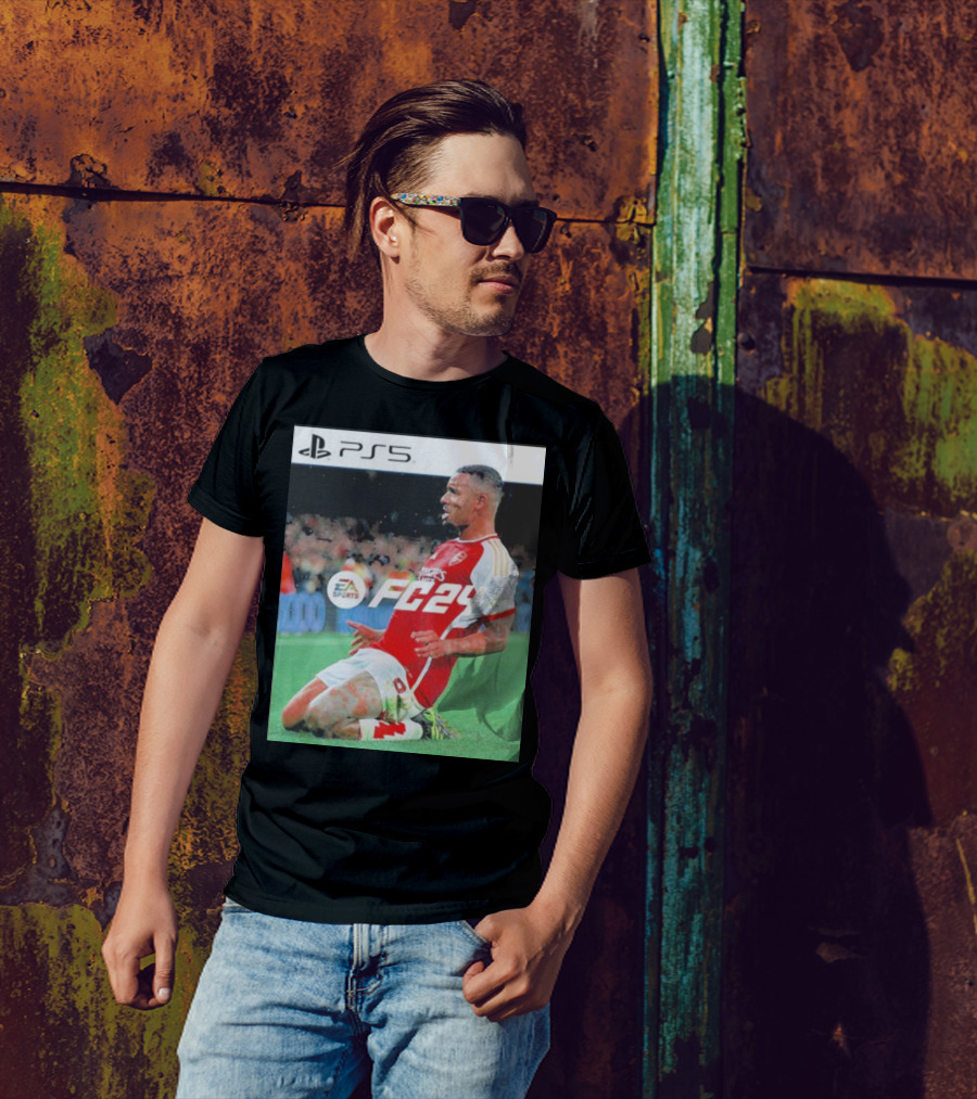 PS5 EA Sports FC24 Gabriel Jesus Arsenal Game Cover Image T-Shirt