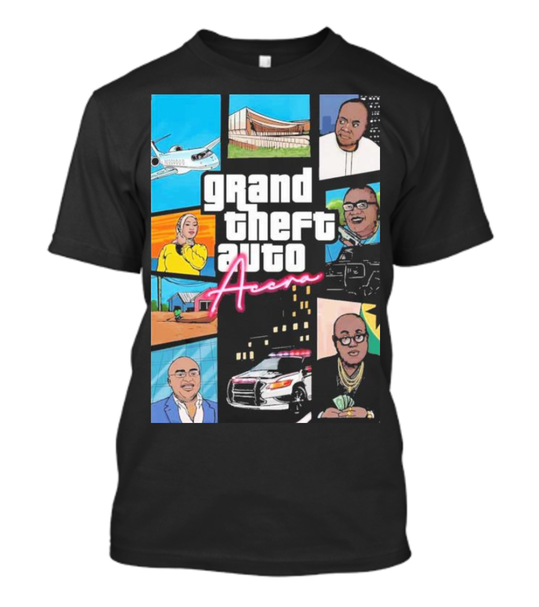 Grand Theft Auto Aceh Andreas Knackaveli Cityscape Edition T-Shirt