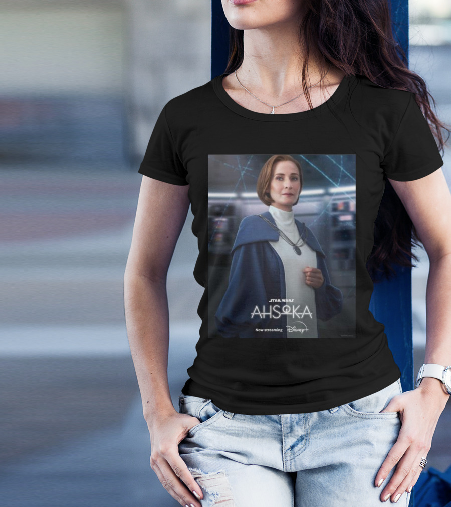 Star Wars Ahsoka Now Streaming Disney Plus Mon Mothma Character T-Shirt