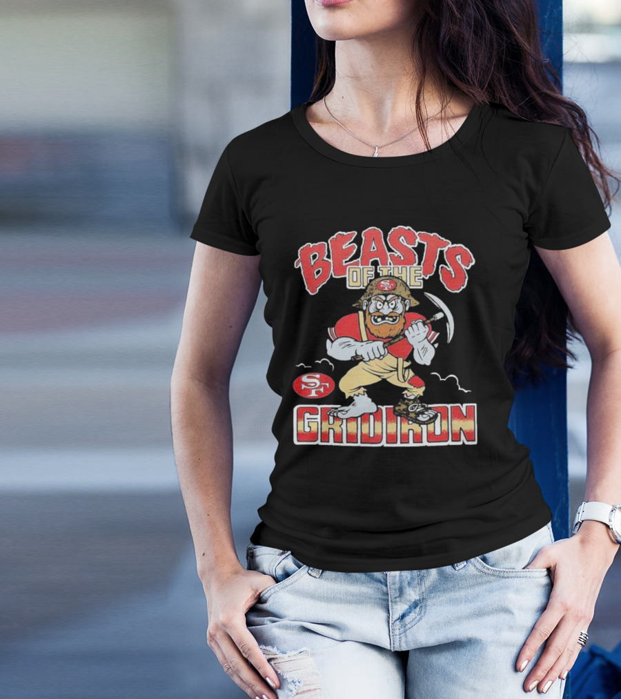 San Francisco 49ers Beasts Of The Gridiron SF Miner Character T-Shirt