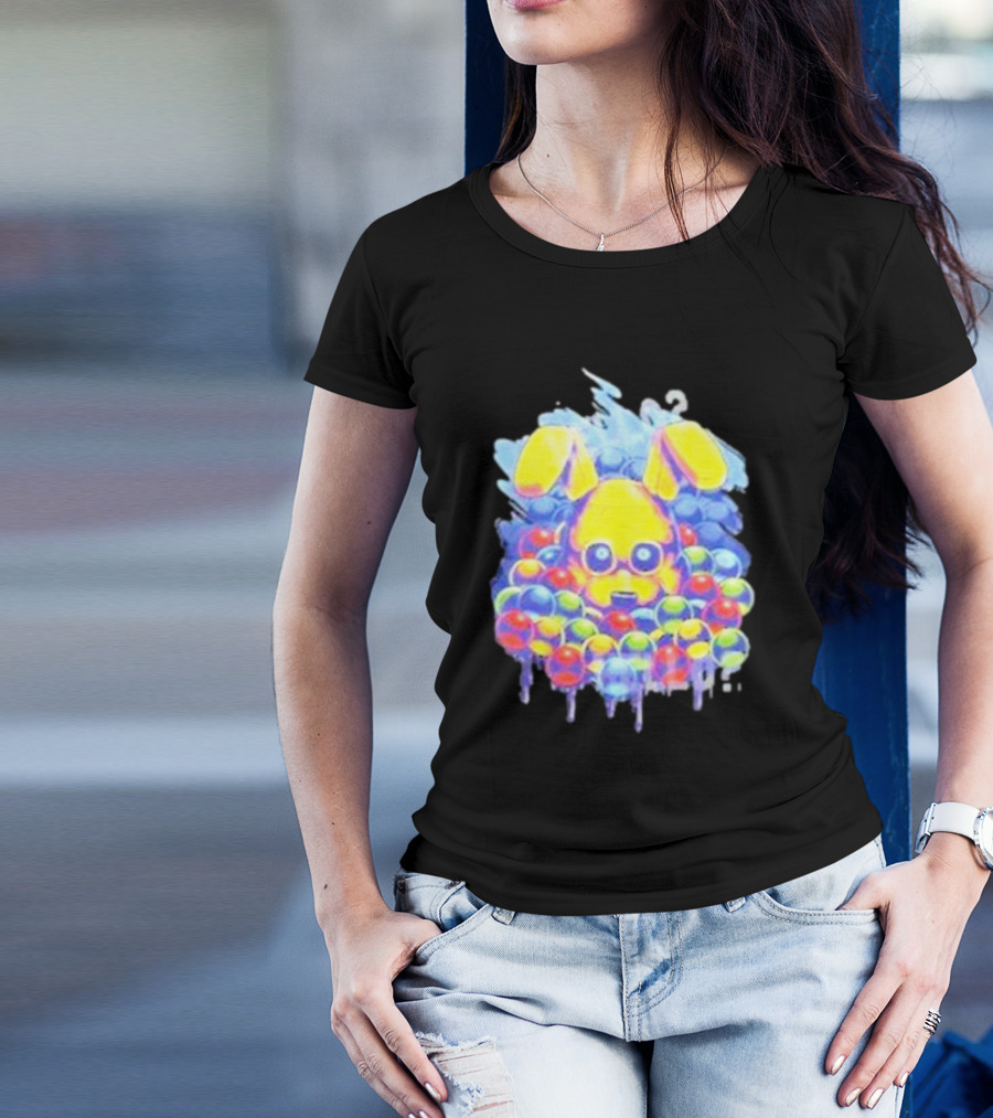 Five Nights At Freddy’s Ball Pit Surprise With Yellow Bunny Ears T-Shirt