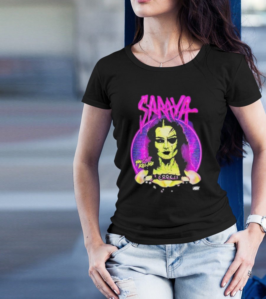 Saraya You Can't Kill Me Neon Halloween T-Shirt