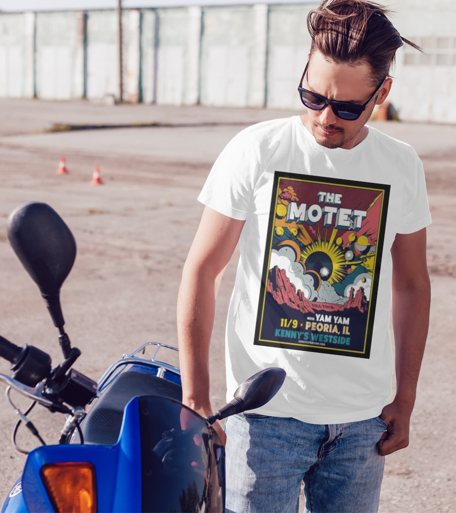 The Motet Fall Tour Peoria IL With Yam Yam At Kenny's Westside 11/9 T-Shirt