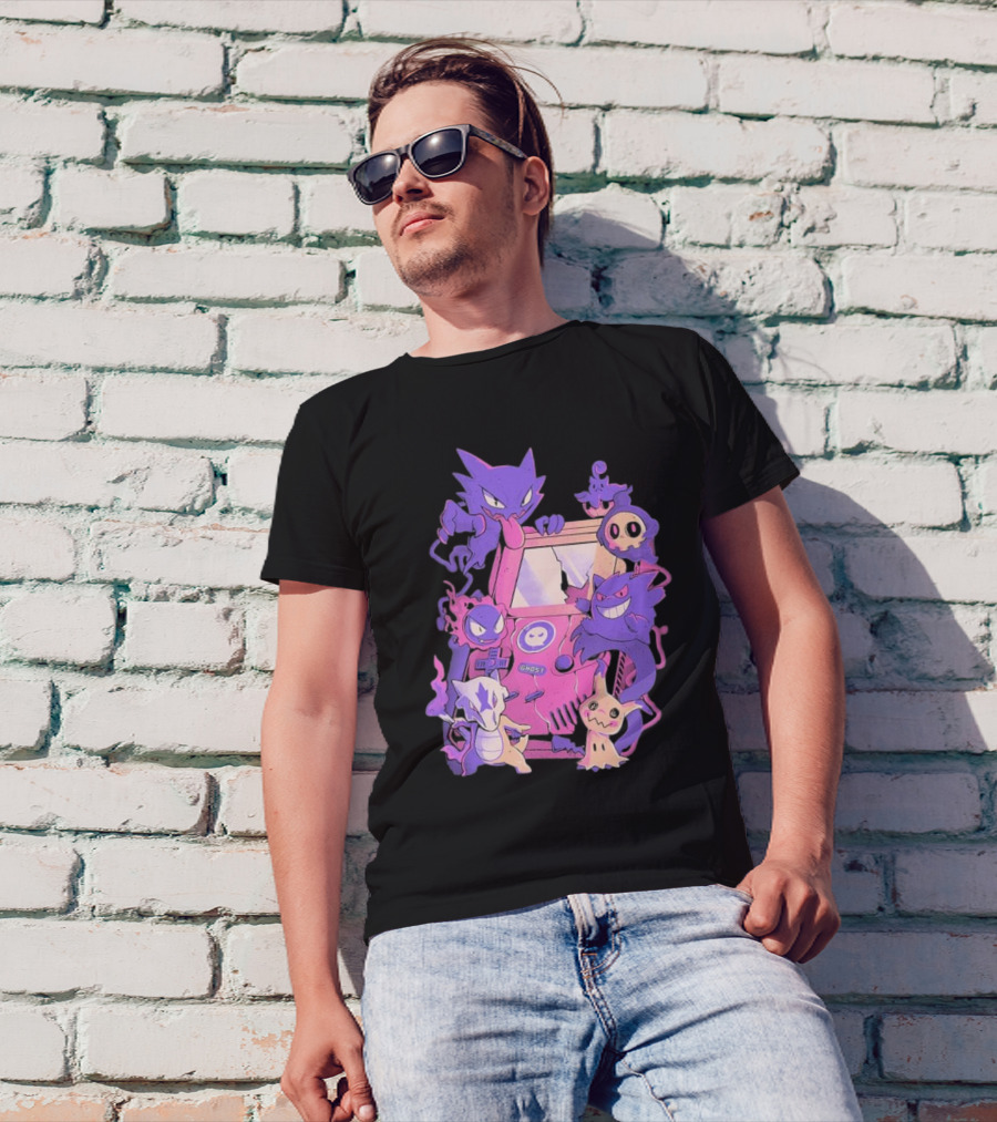 Pokemon Ghost Game Arcade T-Shirt