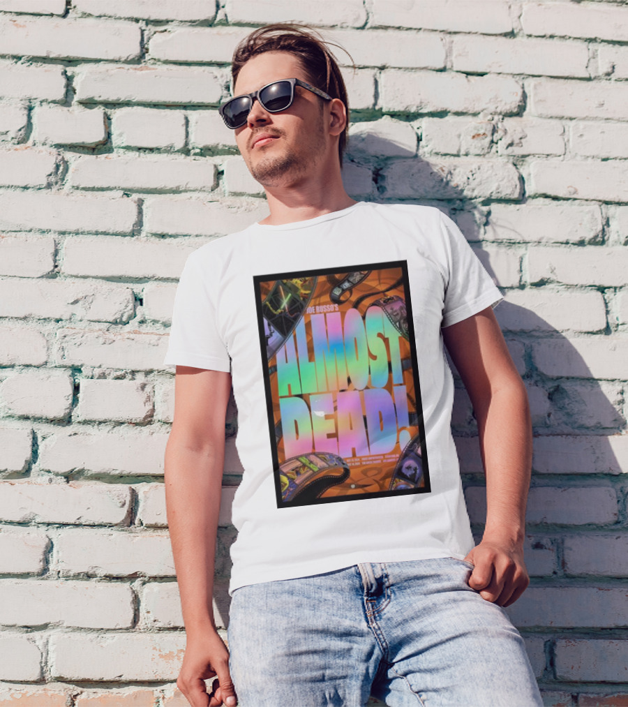 Joe Russo's Almost Dead Colorful Film Strip October 14 Concert T-Shirt
