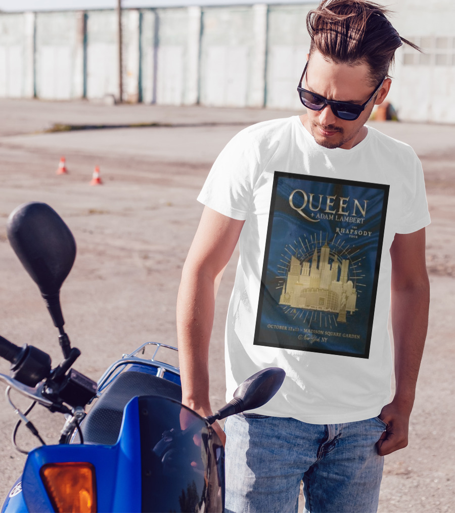 Queen + Adam Lambert The Rhapsody Tour October 12-13 Madison Square Garden New York NY T-Shirt