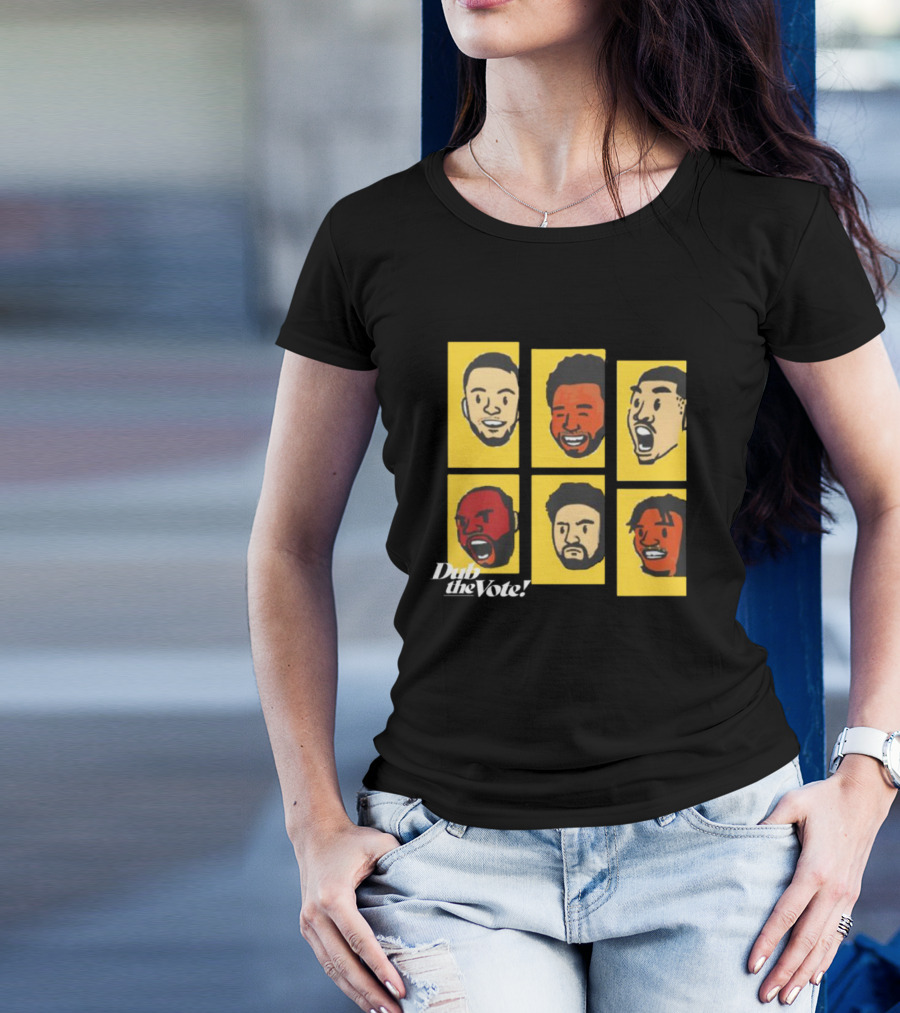 Dub The Vote 202 Illustrated Faces T-Shirt