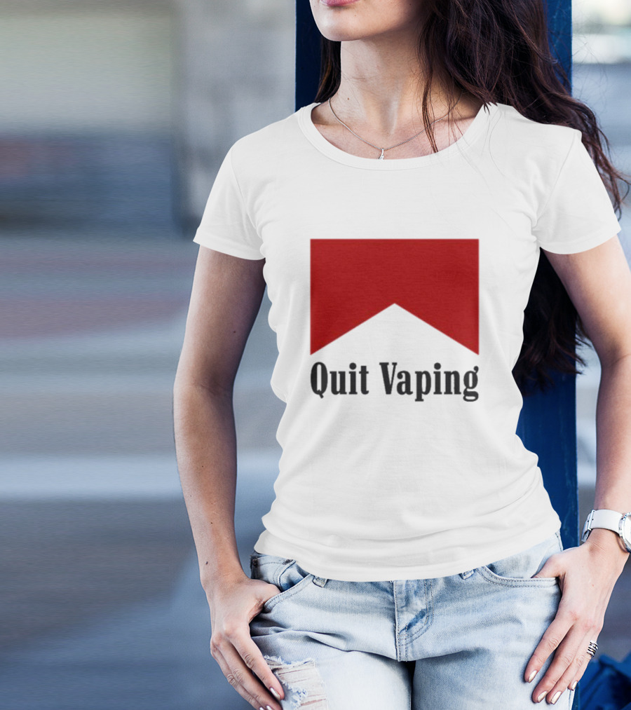 Marlboro Red Chevron Quit Vaping T-Shirt