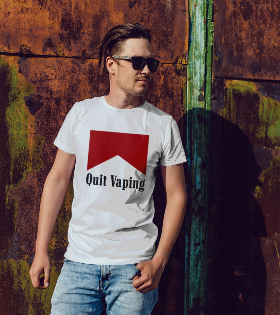 Marlboro Red Chevron Quit Vaping T-Shirt