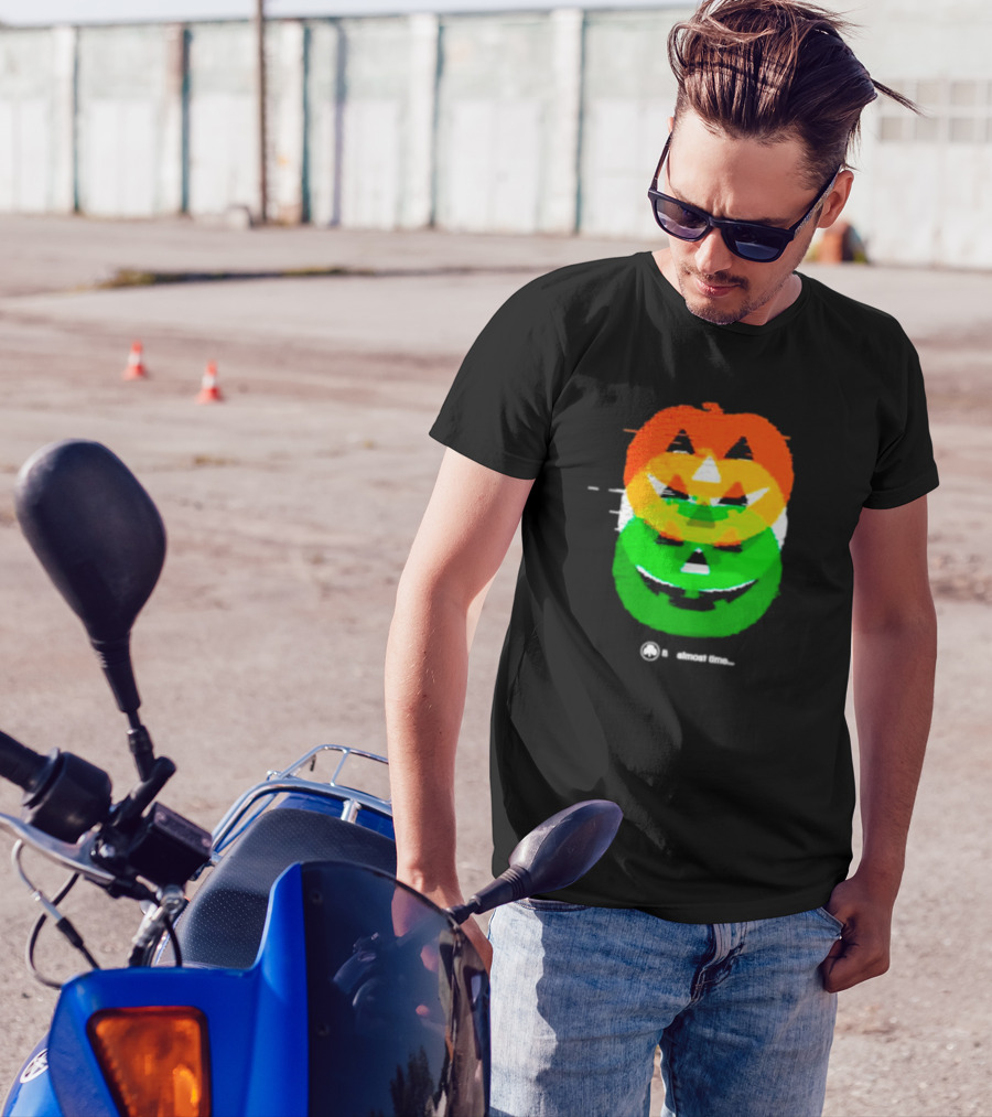 Pumpkin Glitch It's Almost Time T-Shirt