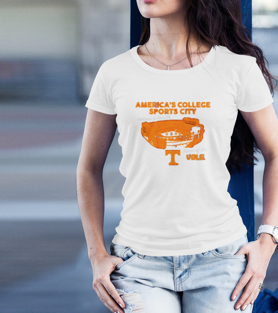 America’s College Sports City Neyland Stadium Tennessee Volunteers Home Of The Vols T-Shirt