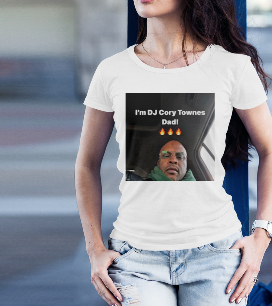 I’m DJ Cory Townes Dad Flames Emojis T-Shirt