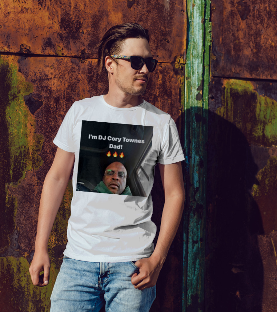 I’m DJ Cory Townes Dad Flames Emojis T-Shirt