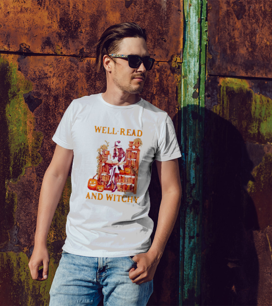 Well-Read And Witchy Halloween T-Shirt