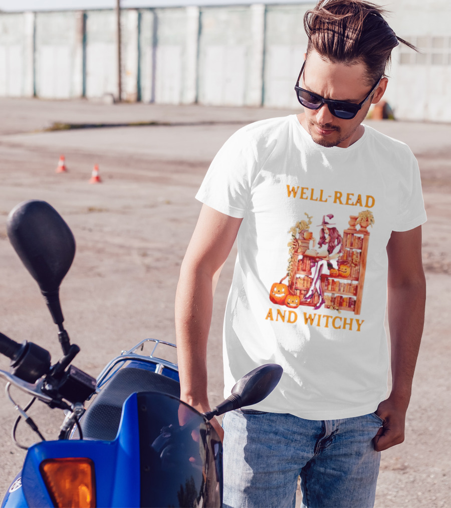 Well-Read And Witchy Halloween T-Shirt