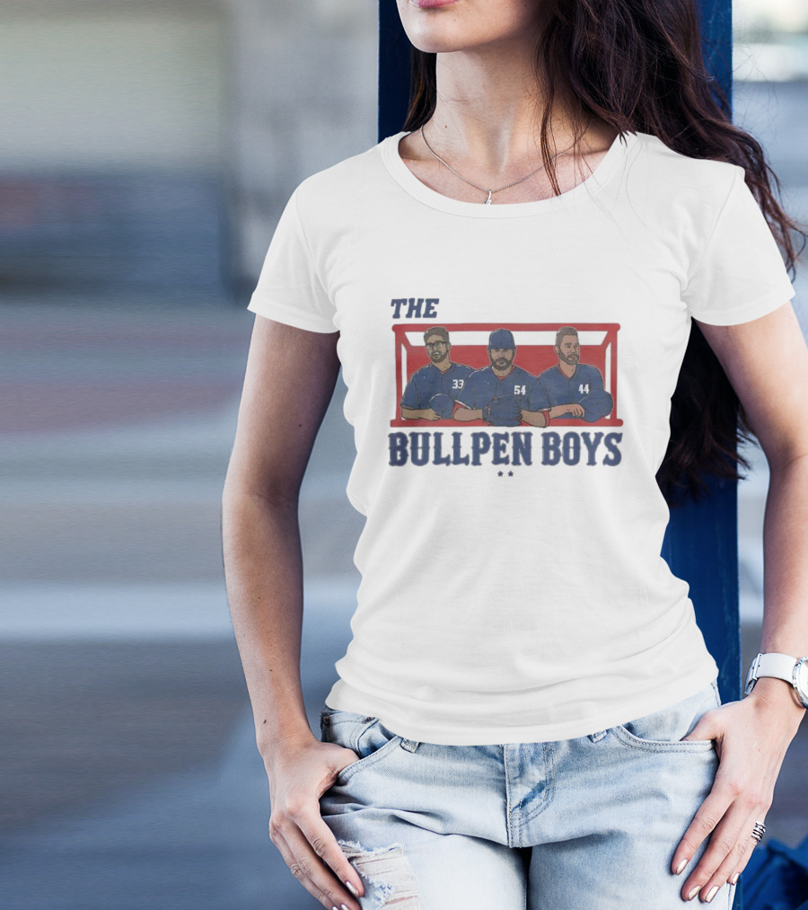 Texas Rangers The Bullpen Boys Baseball Trio T-Shirt